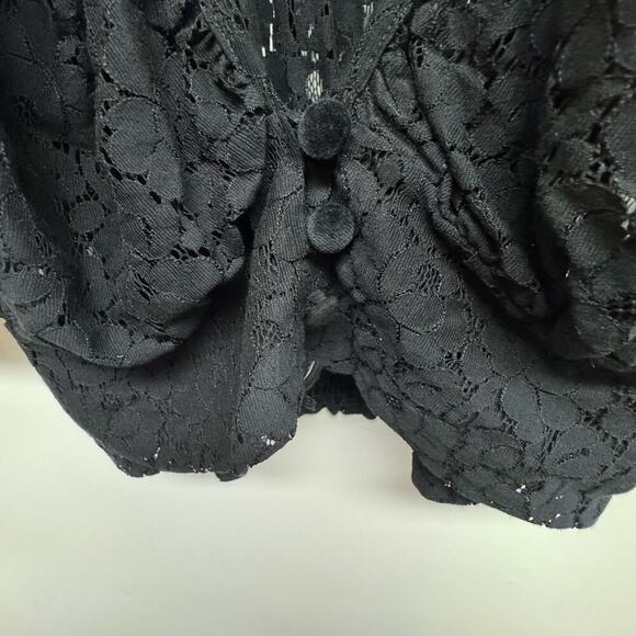 Cielo Black Lace Peasant Blouse – XL (NWT - Picture 5 of 7